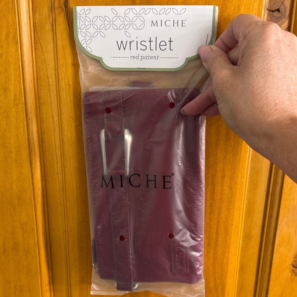 Miche Red Patent Wristlet